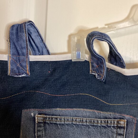 Denim Hanging Wall Organizer With Pockets Makeup Tools Bathroom Kitchen Storage - Picture 5 of 9